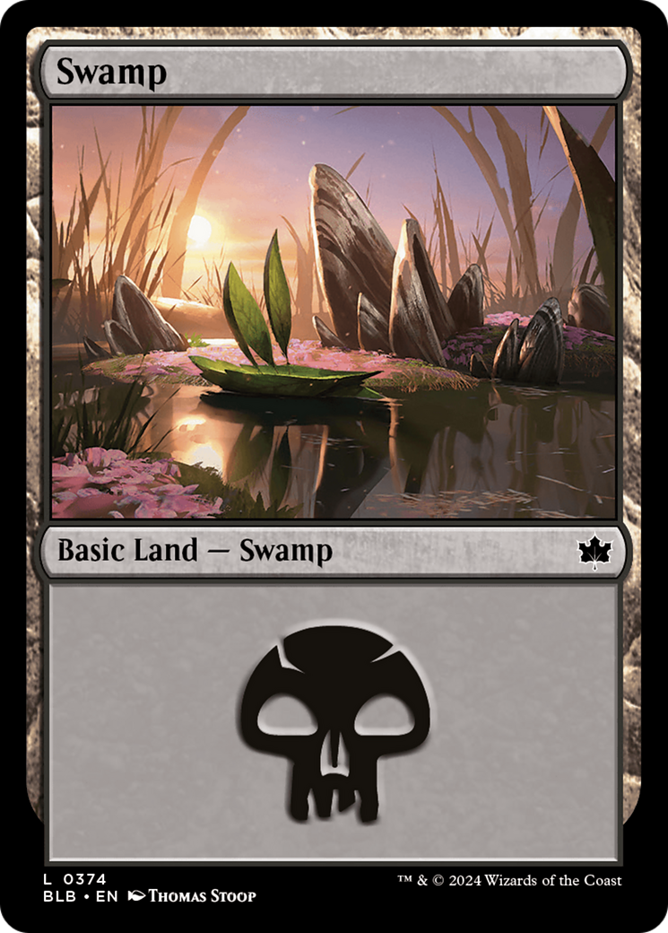 Swamp (0374) [Bloomburrow] | Jomio and Rueliete's Cards and Comics