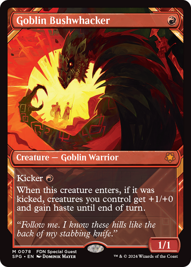 Goblin Bushwhacker (Showcase) [Foundations Special Guests] | Jomio and Rueliete's Cards and Comics