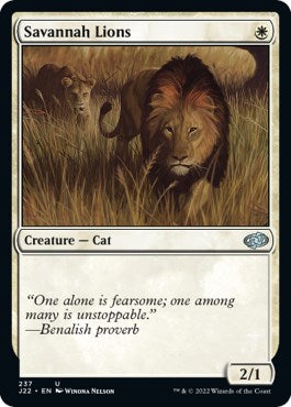 Savannah Lions [Jumpstart 2022] | Jomio and Rueliete's Cards and Comics