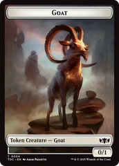 Goat // Timeless Witness Double-Sided Token [Tarkir: Dragonstorm Commander Tokens] | Jomio and Rueliete's Cards and Comics