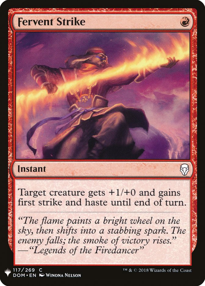 Fervent Strike [Mystery Booster] | Jomio and Rueliete's Cards and Comics