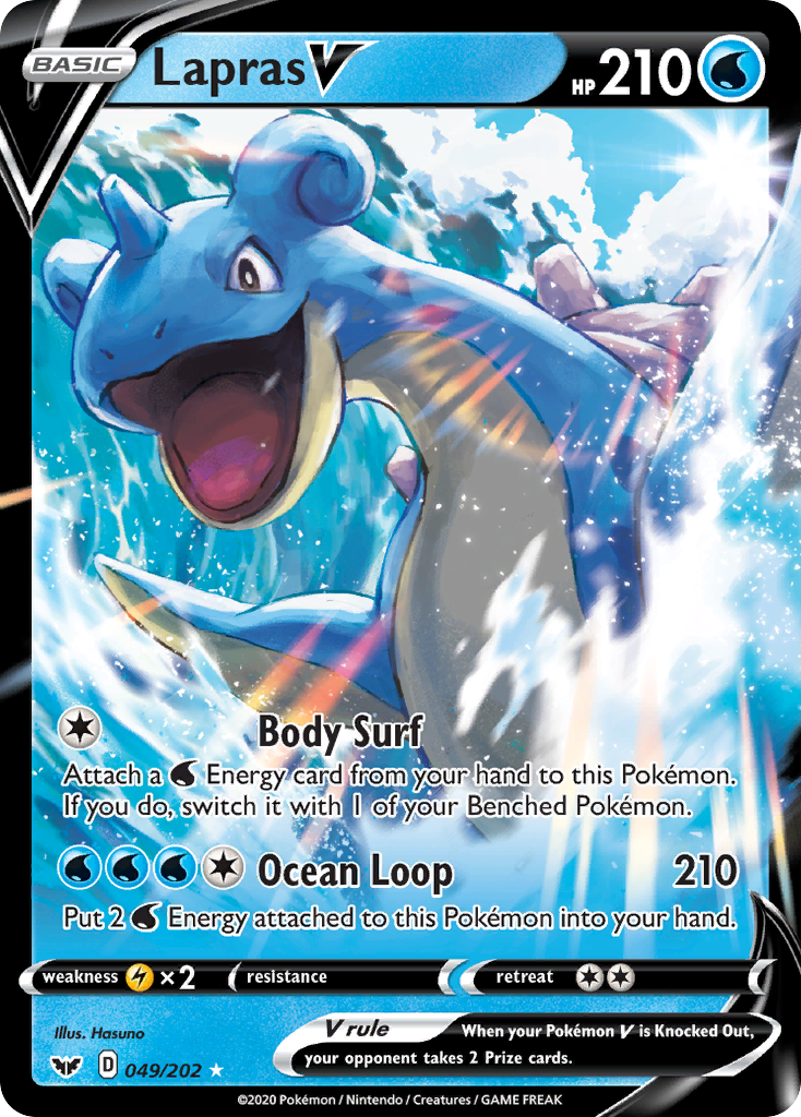 Lapras V (049/202) [Sword & Shield: Base Set] | Jomio and Rueliete's Cards and Comics