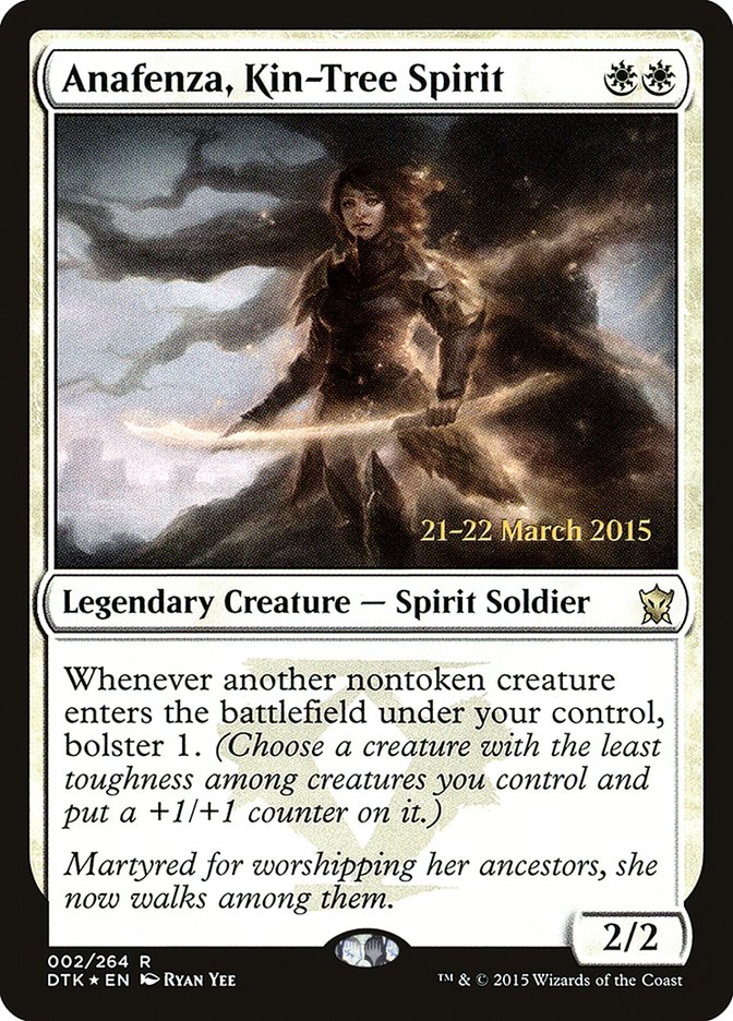 Anafenza, Kin-Tree Spirit [Dragons of Tarkir Prerelease Promos] | Jomio and Rueliete's Cards and Comics