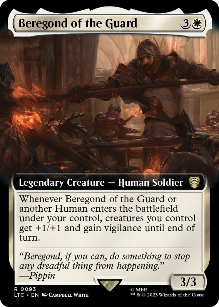 Beregond of the Guard (Extended Art) [The Lord of the Rings: Tales of Middle-Earth Commander] | Jomio and Rueliete's Cards and Comics
