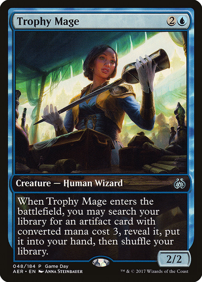 Trophy Mage (Game Day) [Aether Revolt Promos] | Jomio and Rueliete's Cards and Comics