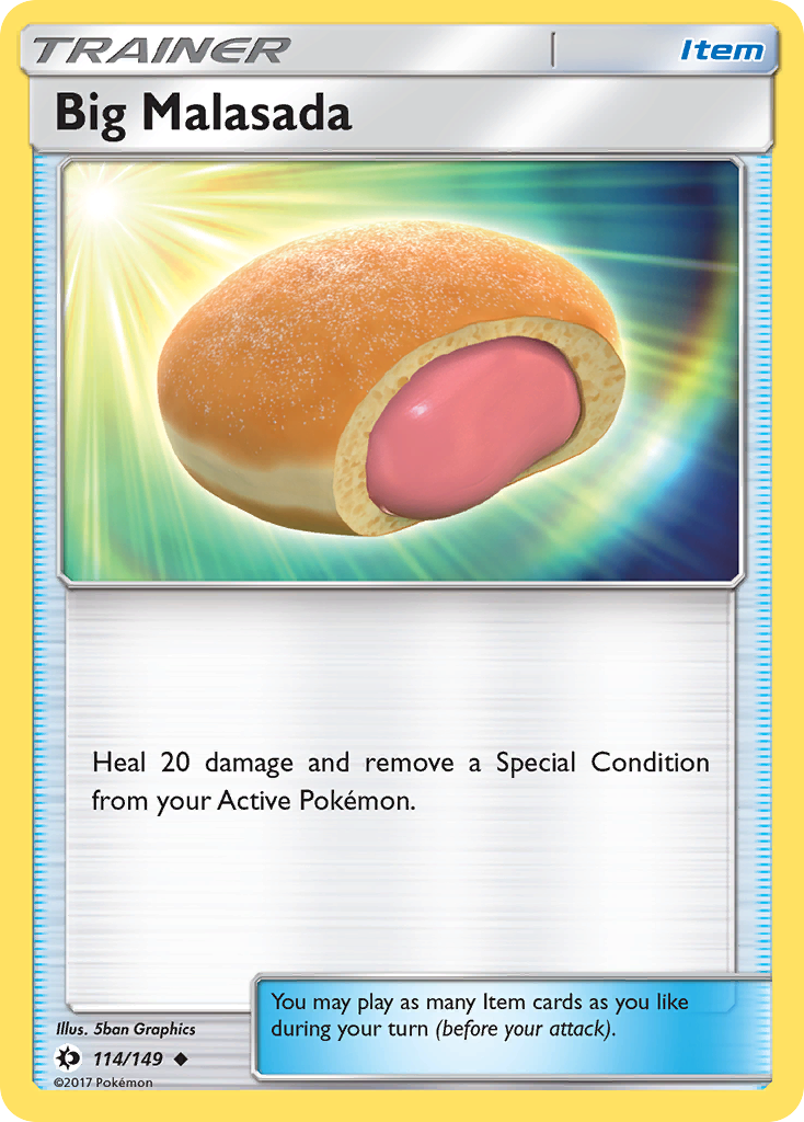 Big Malasada (114/149) [Sun & Moon: Base Set] | Jomio and Rueliete's Cards and Comics