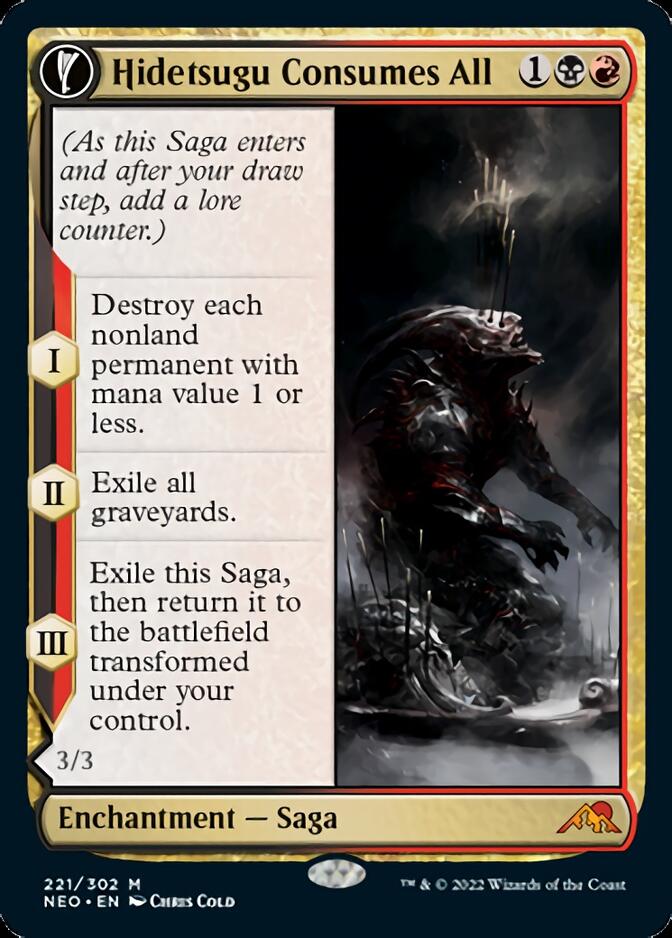 Hidetsugu Consumes All // Vessel of the All-Consuming [Kamigawa: Neon Dynasty] | Jomio and Rueliete's Cards and Comics