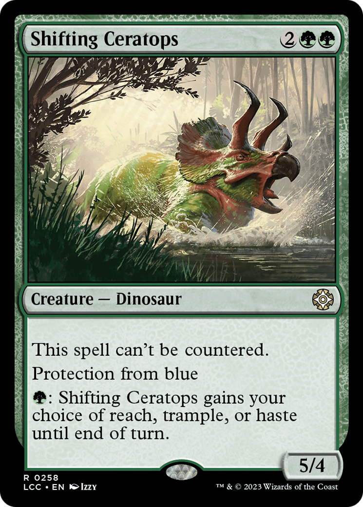 Shifting Ceratops [The Lost Caverns of Ixalan Commander] | Jomio and Rueliete's Cards and Comics