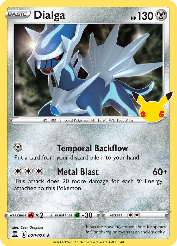 Dialga (020/025) [Celebrations: 25th Anniversary] | Jomio and Rueliete's Cards and Comics