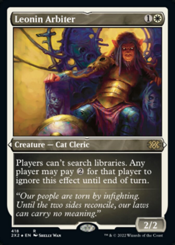 Leonin Arbiter (Foil Etched) [Double Masters 2022] | Jomio and Rueliete's Cards and Comics