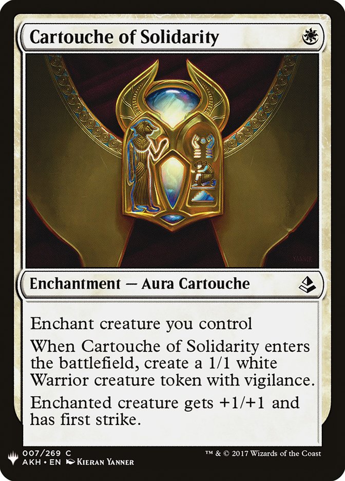 Cartouche of Solidarity [Mystery Booster] | Jomio and Rueliete's Cards and Comics