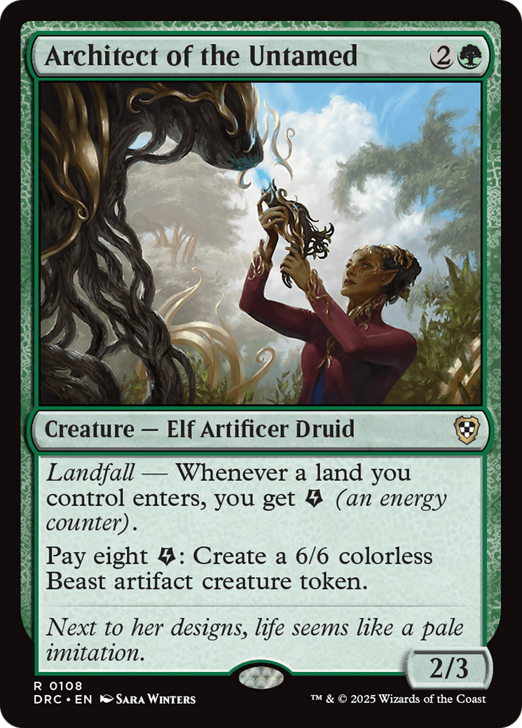 Architect of the Untamed [Aetherdrift Commander] | Jomio and Rueliete's Cards and Comics