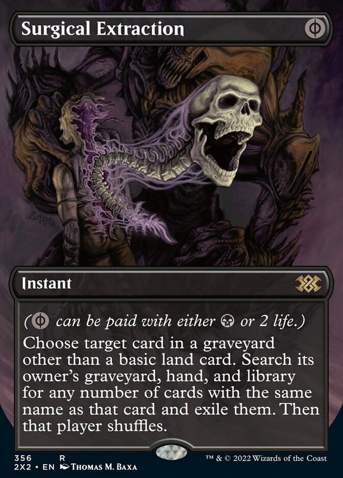 Surgical Extraction (Borderless Alternate Art) [Double Masters 2022] | Jomio and Rueliete's Cards and Comics
