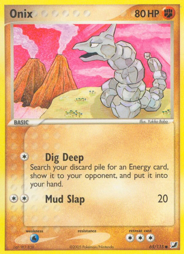 Onix (65/115) [EX: Unseen Forces] | Jomio and Rueliete's Cards and Comics