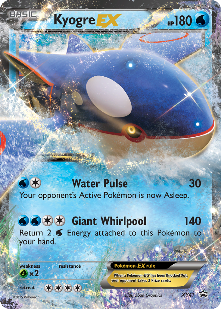 Kyogre EX (XY41) [XY: Black Star Promos] | Jomio and Rueliete's Cards and Comics