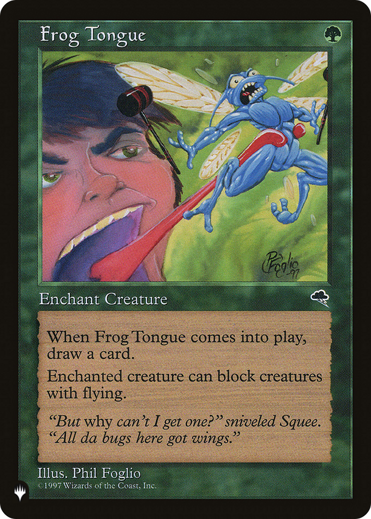 Frog Tongue [The List] | Jomio and Rueliete's Cards and Comics