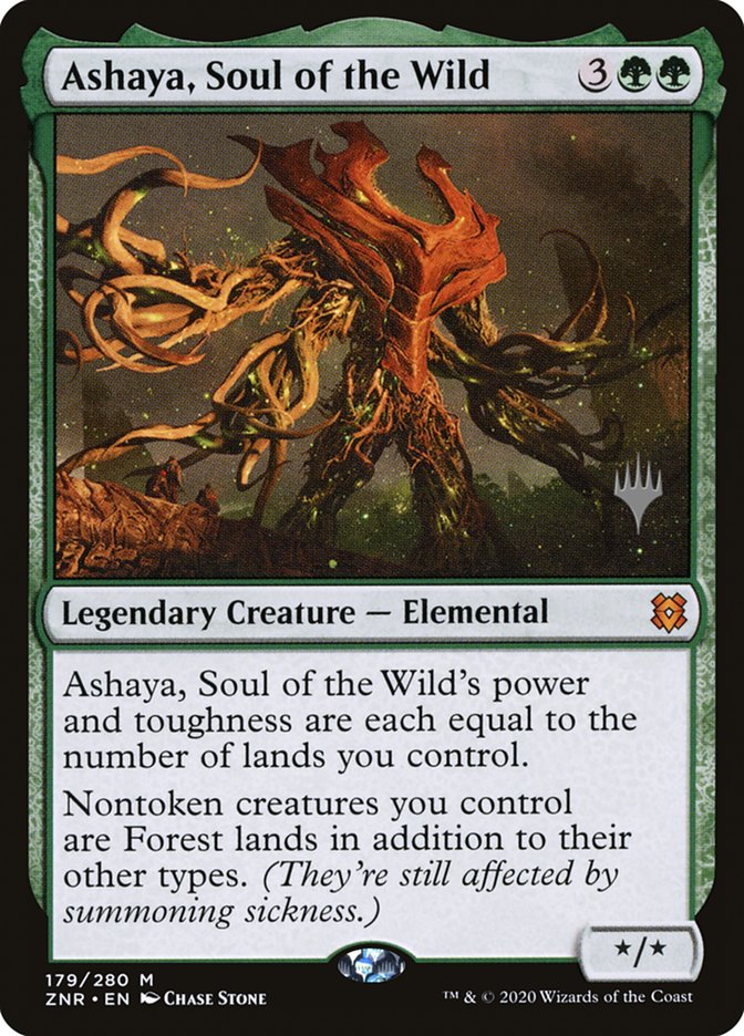 Ashaya, Soul of the Wild (Promo Pack) [Zendikar Rising Promos] | Jomio and Rueliete's Cards and Comics