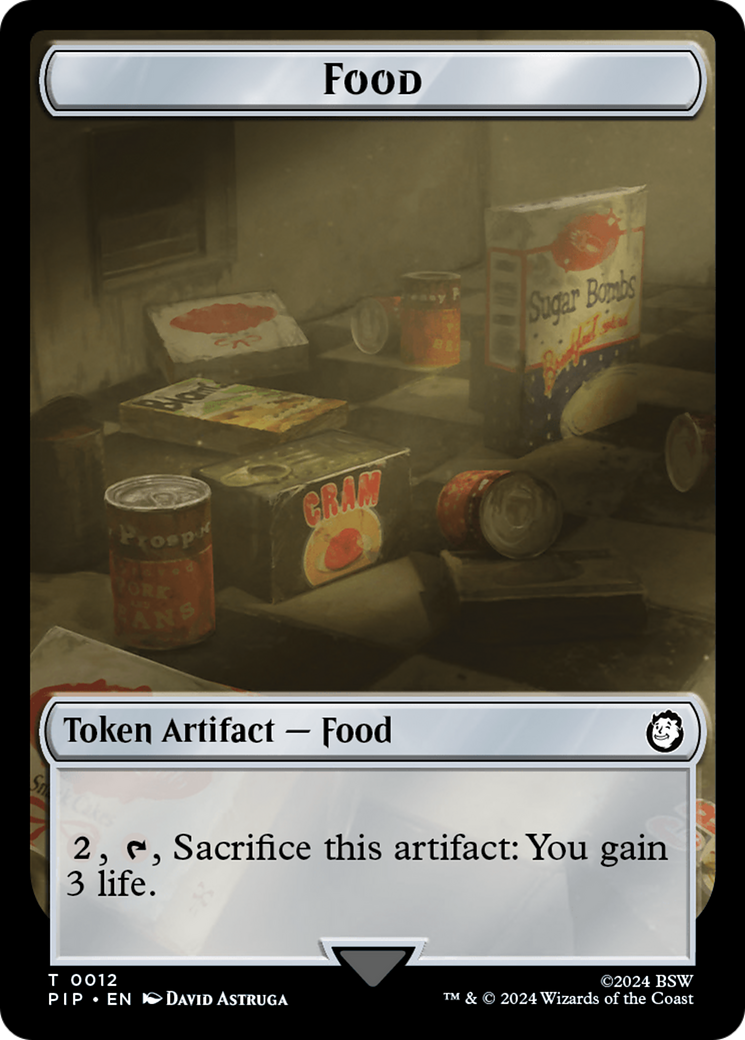 Food (0012) // Copy Double-Sided Token [Fallout Tokens] | Jomio and Rueliete's Cards and Comics