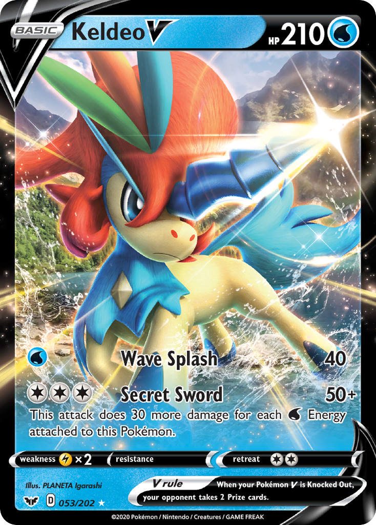 Keldeo V (053/202) [Sword & Shield: Base Set] | Jomio and Rueliete's Cards and Comics