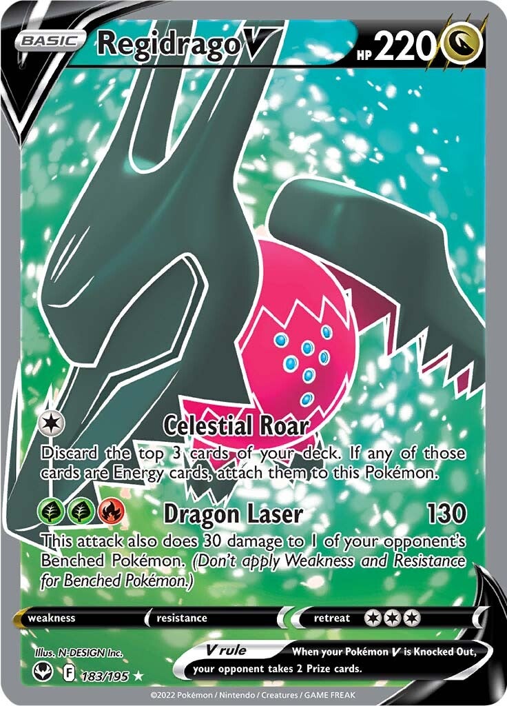 Regidrago V (183/195) [Sword & Shield: Silver Tempest] | Jomio and Rueliete's Cards and Comics