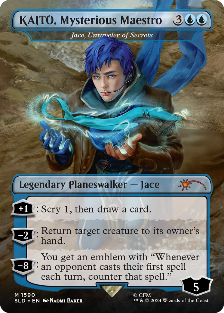 KAITO, Mysterious Maestro - Jace, Unraveler of Secrets [Secret Lair Drop Series] | Jomio and Rueliete's Cards and Comics