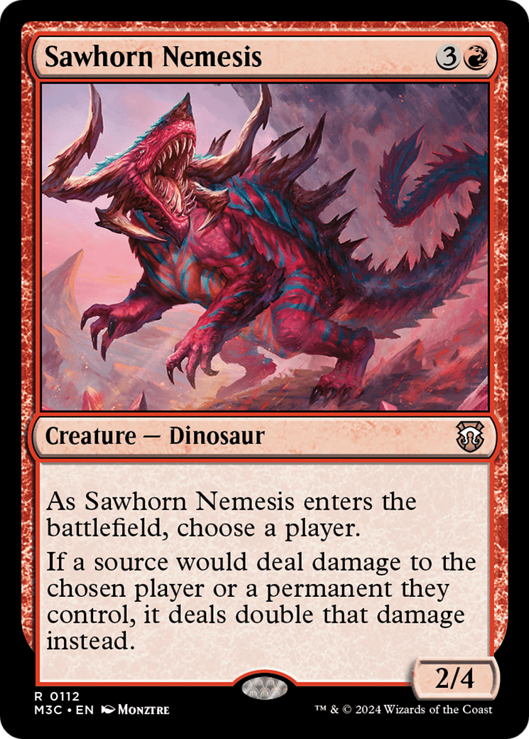 Sawhorn Nemesis [Modern Horizons 3 Commander] | Jomio and Rueliete's Cards and Comics