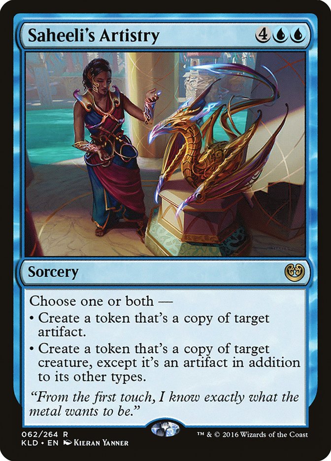 Saheeli's Artistry [Kaladesh] | Jomio and Rueliete's Cards and Comics