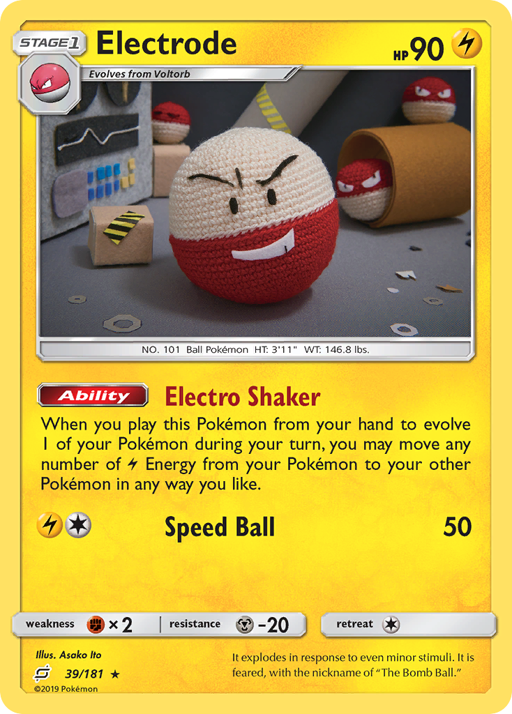 Electrode (39/181) [Sun & Moon: Team Up] | Jomio and Rueliete's Cards and Comics