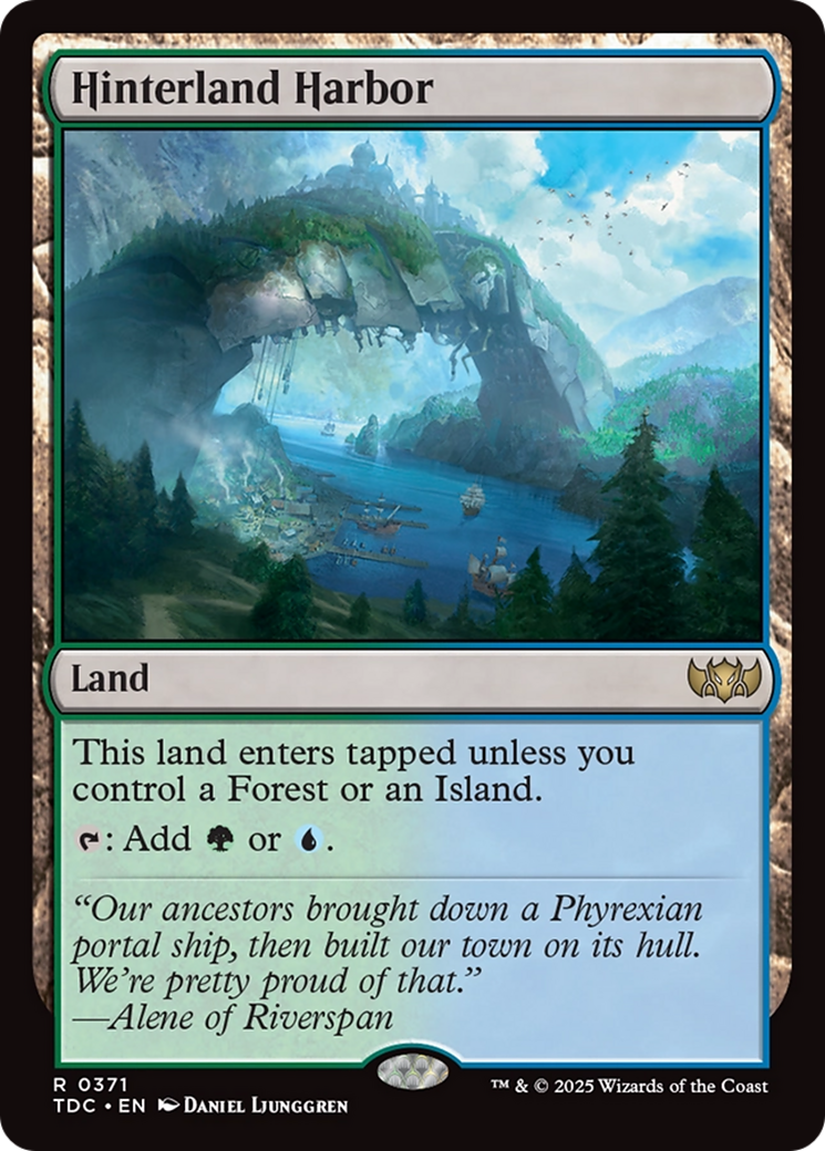 Hinterland Harbor [Tarkir: Dragonstorm Commander] | Jomio and Rueliete's Cards and Comics