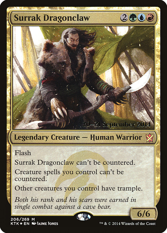 Surrak Dragonclaw [Khans of Tarkir Prerelease Promos] | Jomio and Rueliete's Cards and Comics