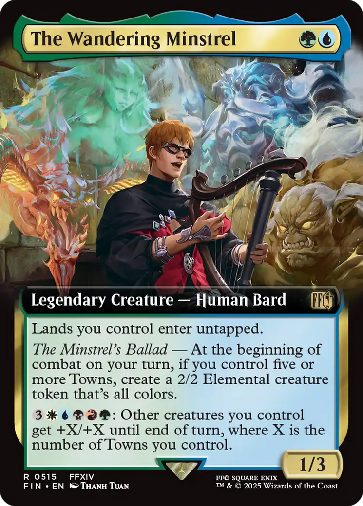 The Wandering Minstrel (Extended Art) [FINAL FANTASY] | Jomio and Rueliete's Cards and Comics