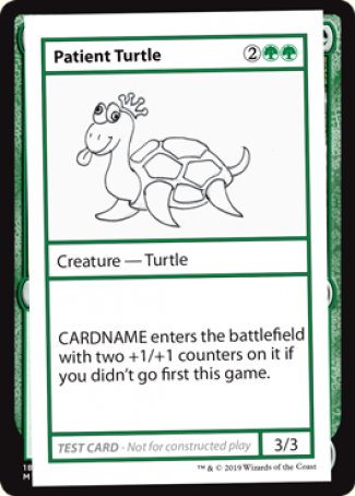 Patient Turtle (2021 Edition) [Mystery Booster Playtest Cards] | Jomio and Rueliete's Cards and Comics