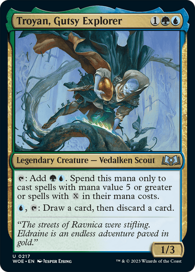 Troyan, Gutsy Explorer [Wilds of Eldraine] | Jomio and Rueliete's Cards and Comics