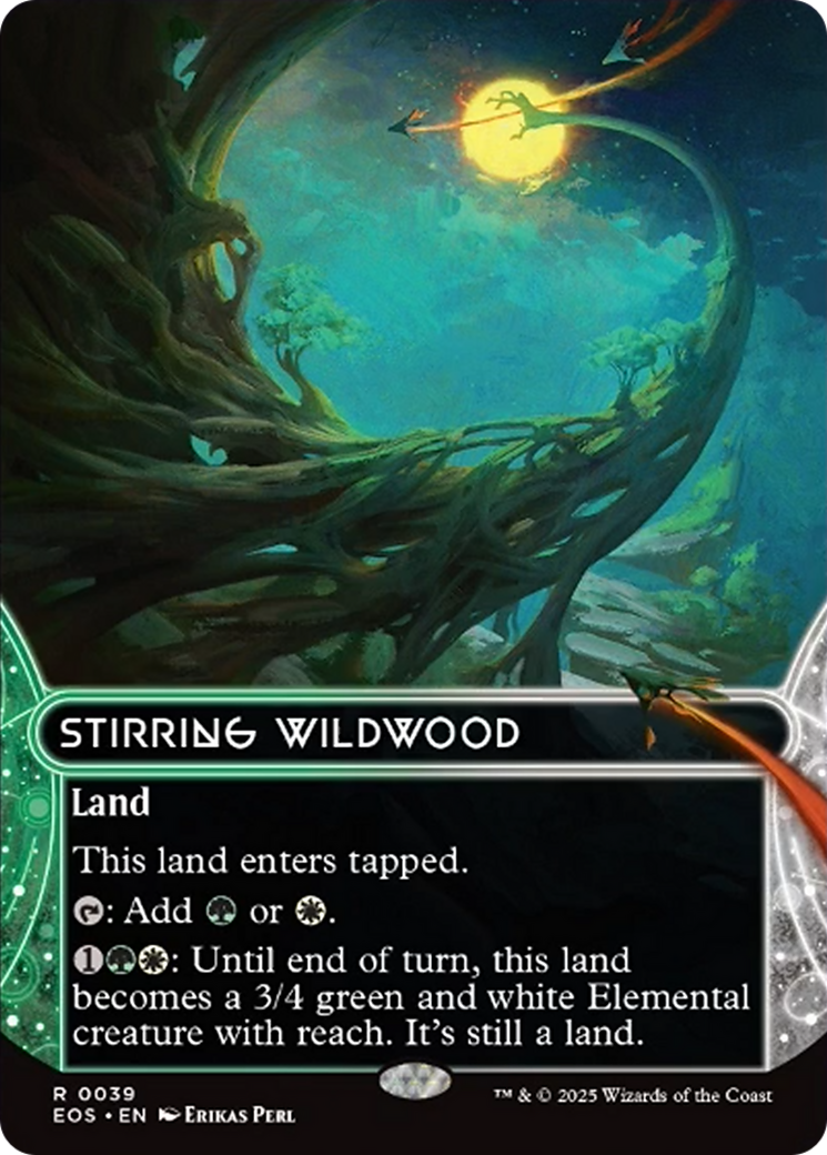 Stirring Wildwood (0039) (Borderless) [Edge of Eternities: Stellar Sights] | Jomio and Rueliete's Cards and Comics
