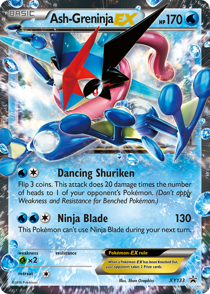 Ash-Greninja EX (XY133) [XY: Black Star Promos] | Jomio and Rueliete's Cards and Comics