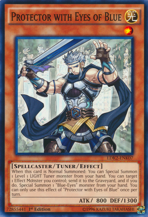 Protector with Eyes of Blue [LDK2-ENK07] Common | Jomio and Rueliete's Cards and Comics