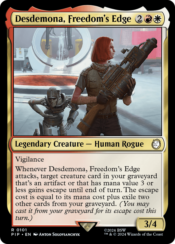 Desdemona, Freedom's Edge [Fallout] | Jomio and Rueliete's Cards and Comics