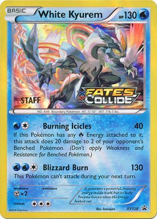 White Kyurem (XY128) (Staff) [XY: Black Star Promos] | Jomio and Rueliete's Cards and Comics