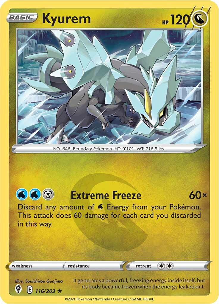 Kyurem (116/203) [Sword & Shield: Evolving Skies] | Jomio and Rueliete's Cards and Comics