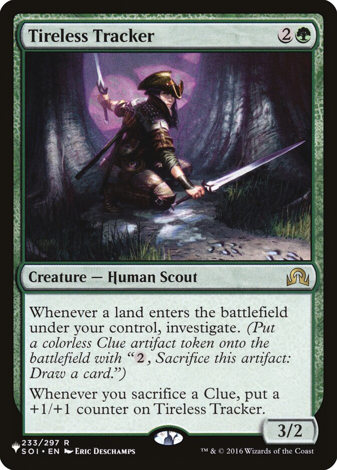 Tireless Tracker [The List] | Jomio and Rueliete's Cards and Comics