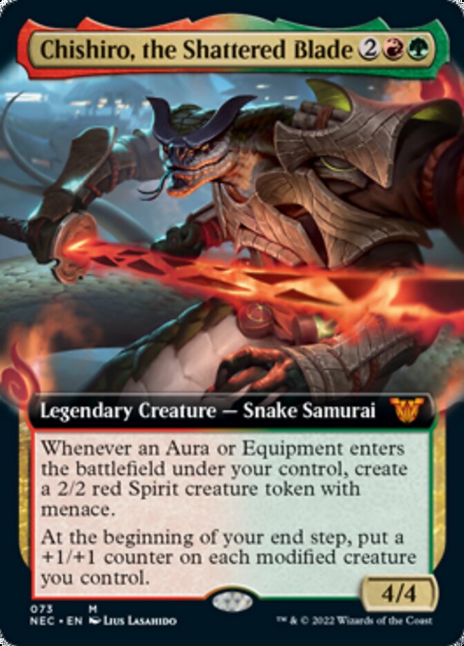 Chishiro, the Shattered Blade (Extended Art) [Kamigawa: Neon Dynasty Commander] | Jomio and Rueliete's Cards and Comics