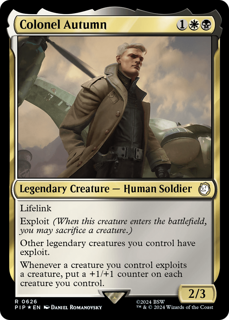 Colonel Autumn (Surge Foil) [Fallout] | Jomio and Rueliete's Cards and Comics