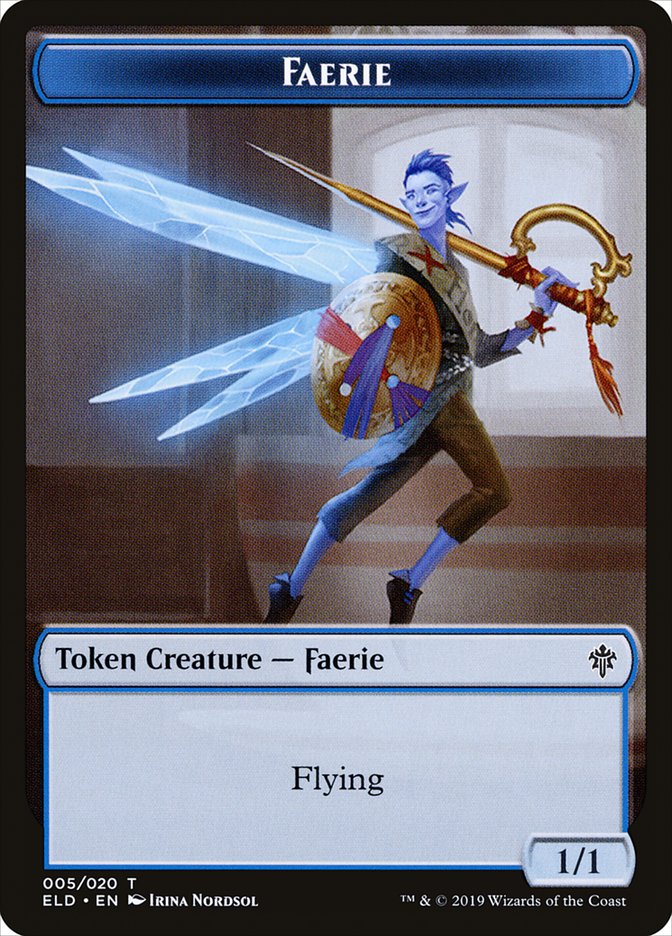 Faerie Token [Throne of Eldraine Tokens] | Jomio and Rueliete's Cards and Comics