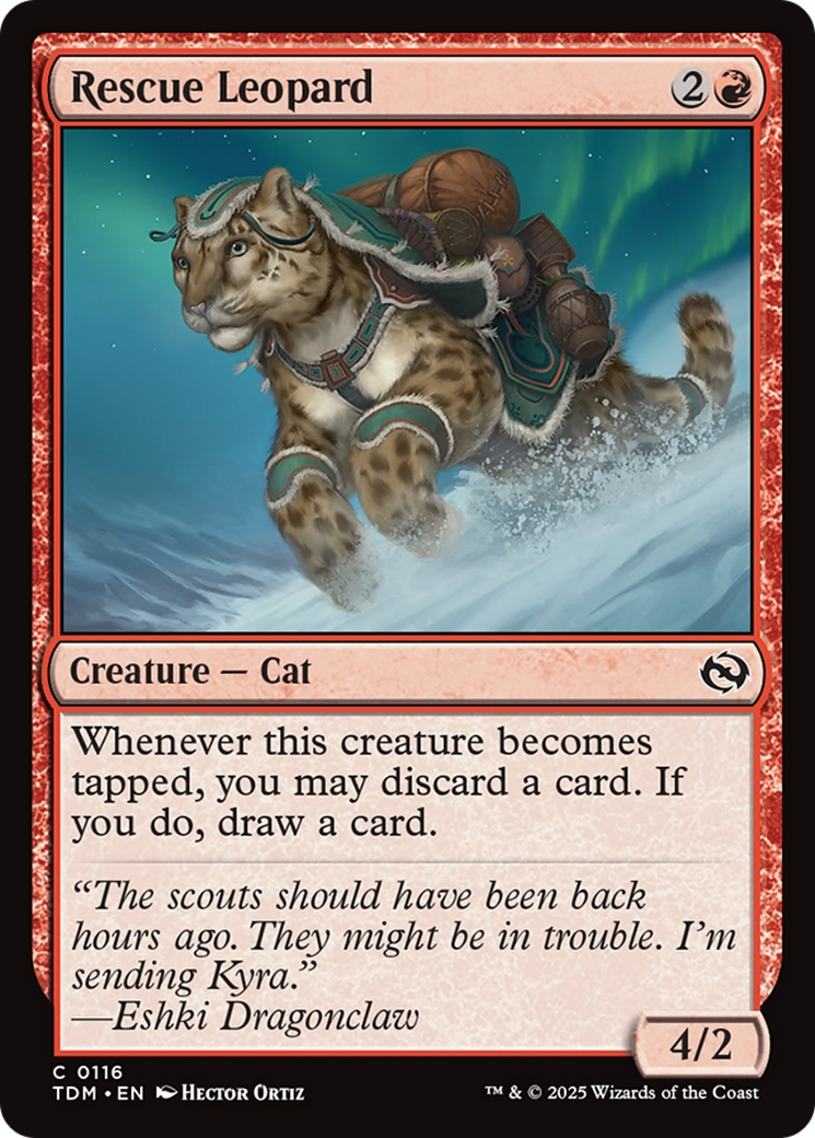 Rescue Leopard [Tarkir: Dragonstorm] | Jomio and Rueliete's Cards and Comics