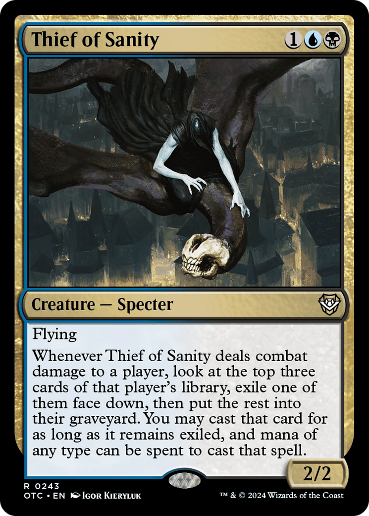 Thief of Sanity [Outlaws of Thunder Junction Commander] | Jomio and Rueliete's Cards and Comics