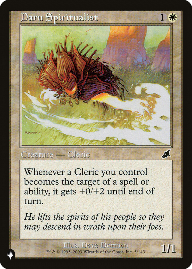 Daru Spiritualist [The List] | Jomio and Rueliete's Cards and Comics
