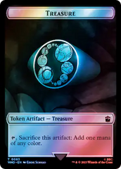 Human Noble // Treasure (0063) Double-Sided Token (Surge Foil) [Doctor Who Tokens] | Jomio and Rueliete's Cards and Comics