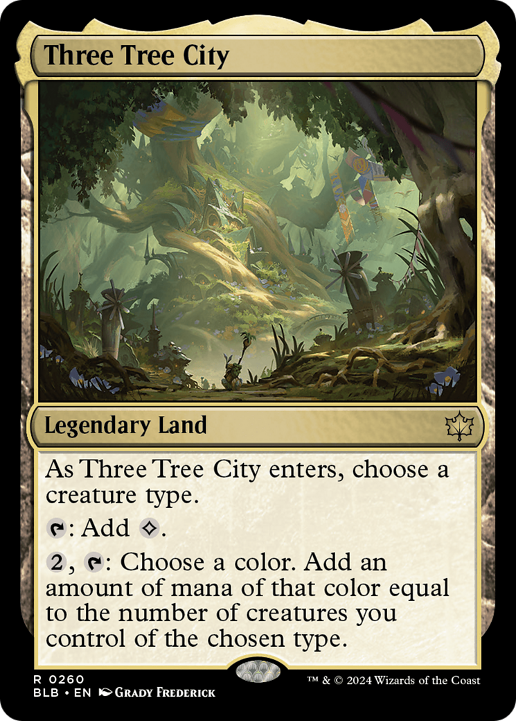 Three Tree City [Bloomburrow] | Jomio and Rueliete's Cards and Comics