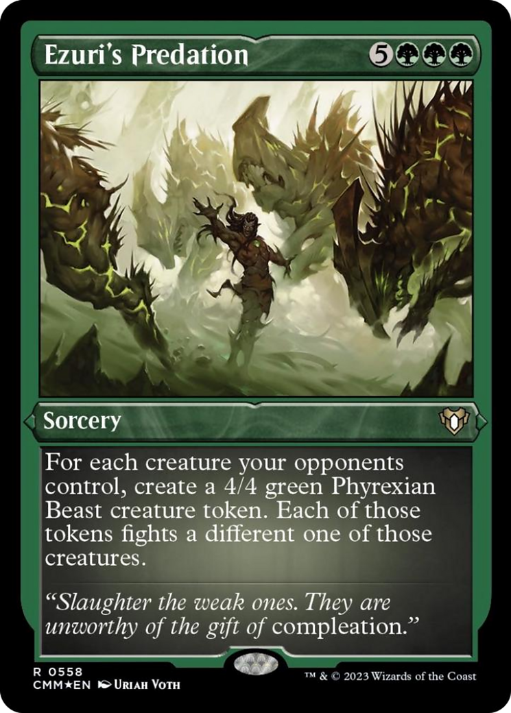 Ezuri's Predation (Foil Etched) [Commander Masters] | Jomio and Rueliete's Cards and Comics