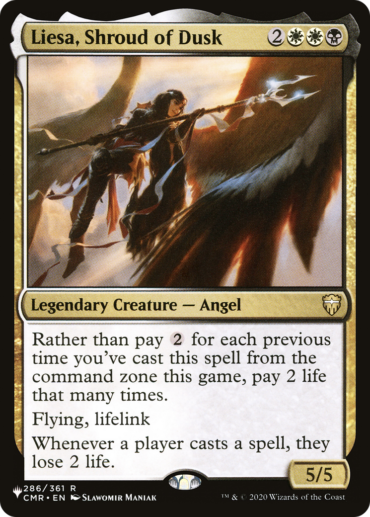 Liesa, Shroud of Dusk [The List] | Jomio and Rueliete's Cards and Comics